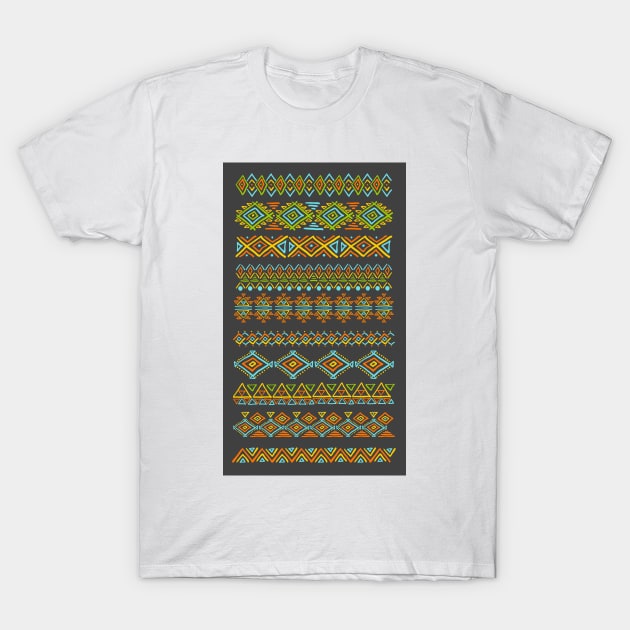 Set of geometric seamless patterns T-Shirt by Olga Berlet